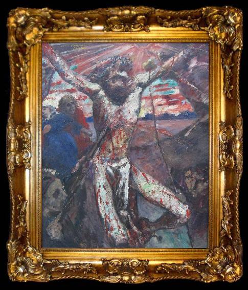 framed  Lovis Corinth Der rote Christus, ta009-2